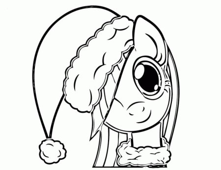 Новогодние пони раскраски