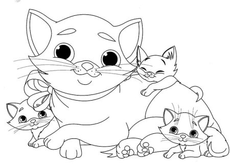 Раскраска кот