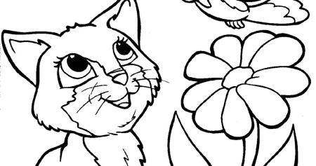 Котенок. Раскраска