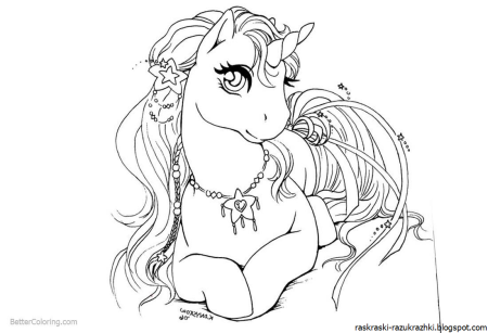Раскраски для девочек Единороги