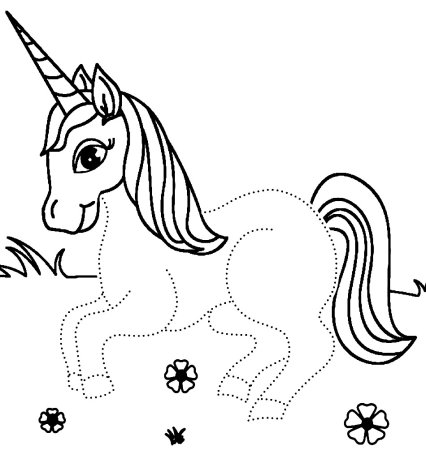 Раскраска Единороги
