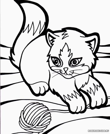 Кошки. Раскраска