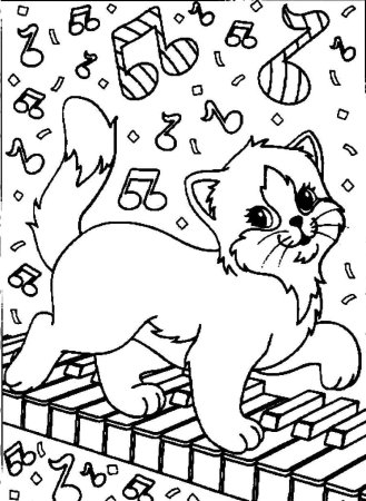 Раскраска кошечка