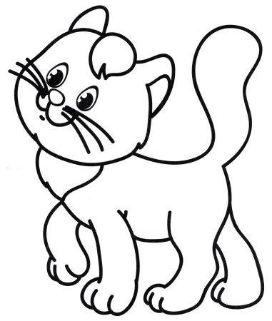 Раскраска кошечка