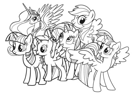 Мой лител пони раскраска