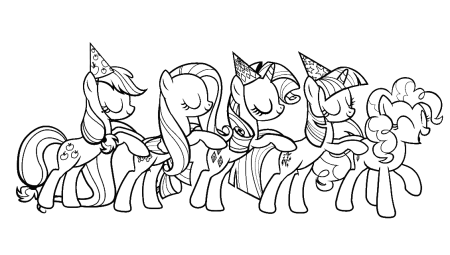 My little Pony раскраска