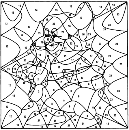 Раскраска по номерам для детей