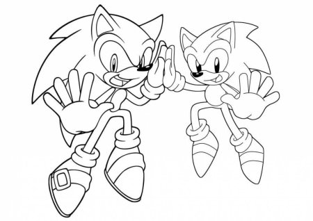 Раскраска Соник генерейшен