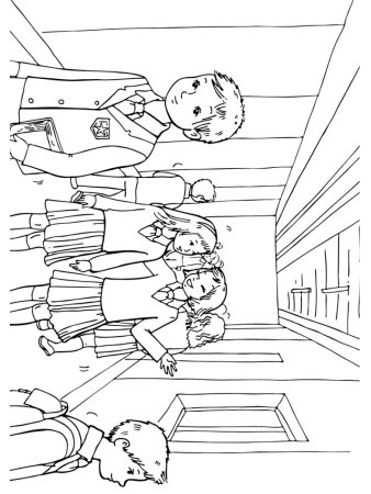 Раскраска школа