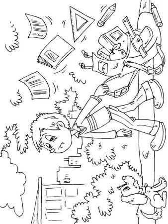 Школьные раскраски