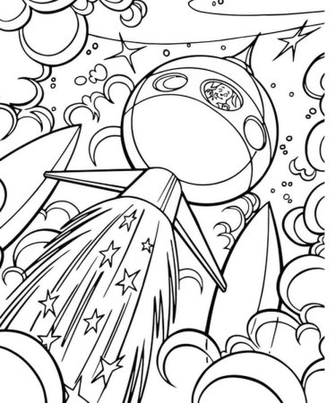 Раскраска. В космосе