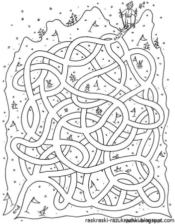 Лабиринт задания для детей 7 лет