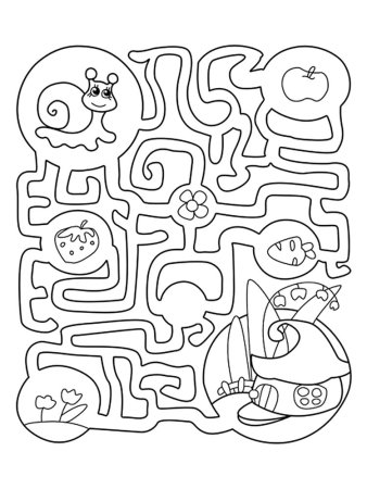 Раскраска Лабиринт