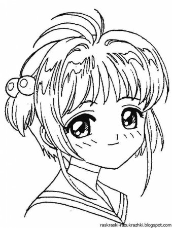 Аниме дети для раскрашивания