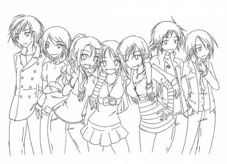 Раскраски аниме