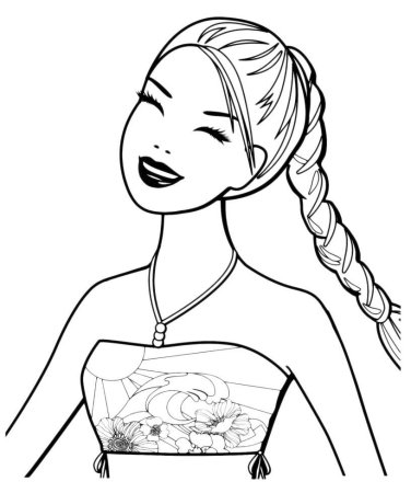 Раскраска. Барби