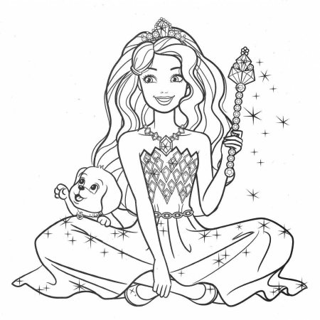 Раскраски для девочек Барби