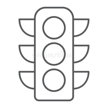 Трафарет светофора для детей