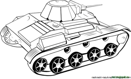 Раскраска танки