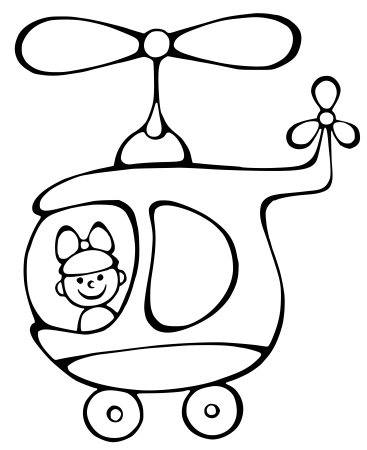 Вертолеты. Раскраска