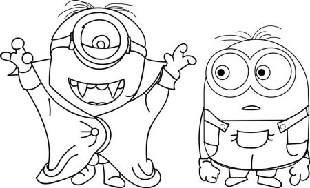 Раскраска Миньоны