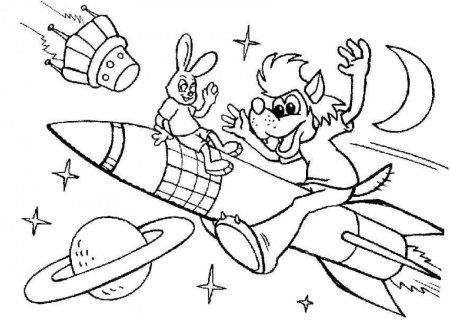 Раскраски на тему космос