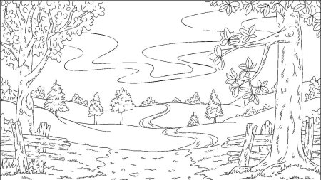 Раскраска природа России