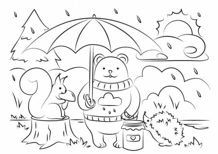 Раскраска. Осень