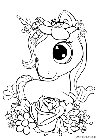 Раскраски для девочек животные милые