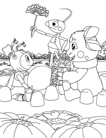 Лунтик и его друзья. Раскраска