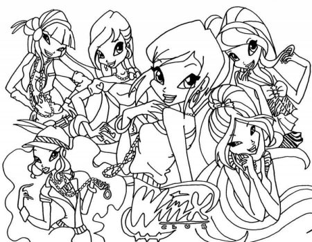 Феи Винкс раскраска