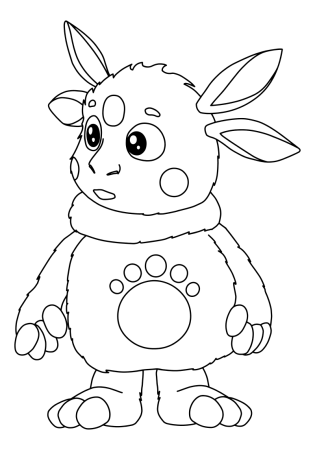 Раскраски для детей 5 лет Лунтик