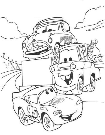 Раскраска Тачки молния Маквин