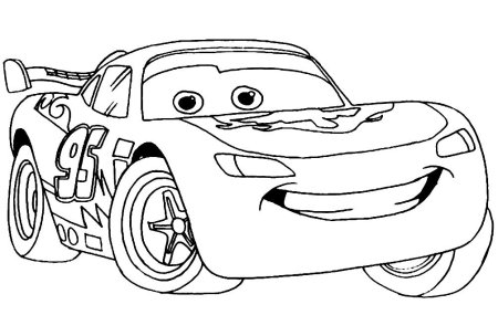 Молния Маквин картинки раскраски