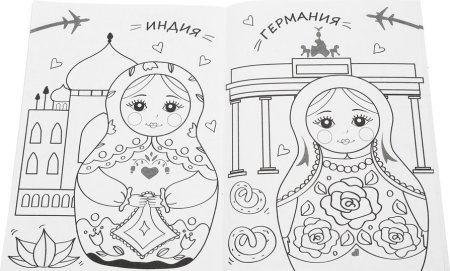 Раскраска Матрешка