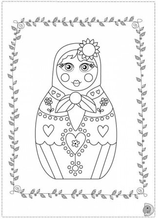 Полхов-Майданская Матрешка раскраска