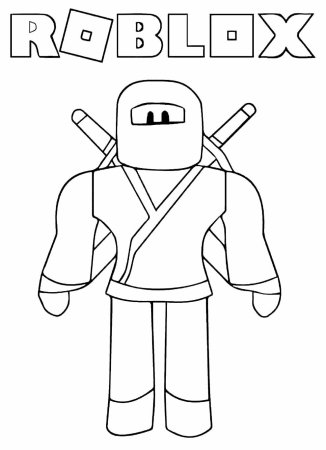 Раскраска РОБЛОКС ниндзя