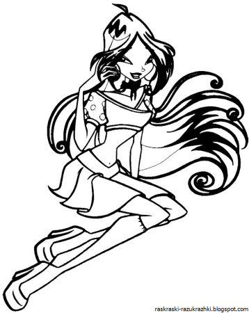 Раскраски для девочек 8 Винкс