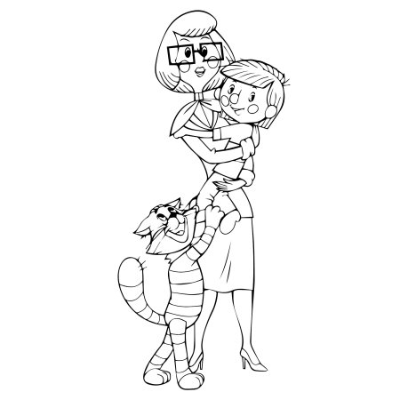 Раскраска Простоквашино дядя Федор