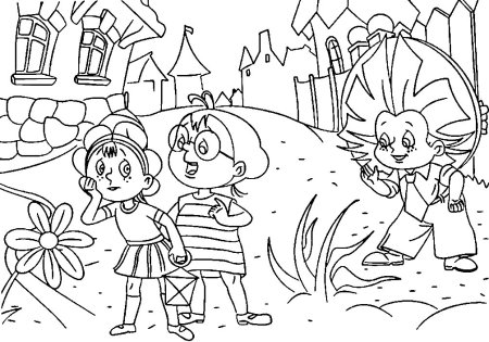 Незнайка в цветочном городе герои девочки