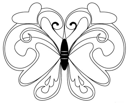 Раскраска "бабочки"