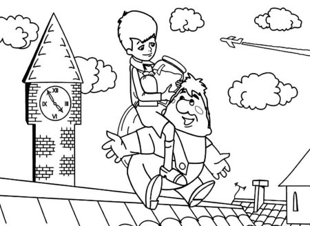 Карлсон раскраска