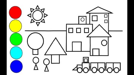 Раскраска по геометрическим фигурам