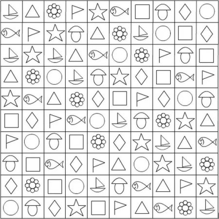 Корректурная проба грибы