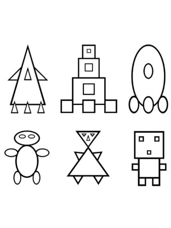 Геометрические фигуры для дошкольников