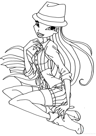 Раскраски Winx Муза