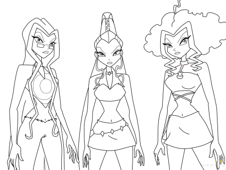 Раскраски феи Винкс Трикс