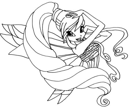 Раскраски Винкс Гармоникс