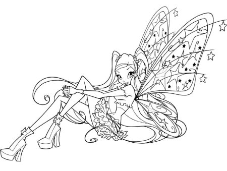 Раскраски для девочек 8 лет Винкс