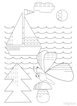 Штриховка для дошкольников 5-6 лет